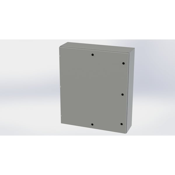 1/4 Turn Latch Electrical Enclosures, 42 in H, 10 in D, 36 in W, NEMA 3R, 4, 12, 13, Carbon Steel